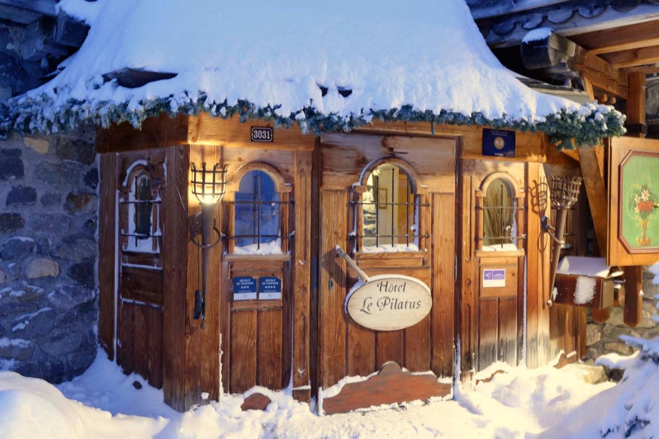Hotel 3 Etoiles -Restaurant Le Pilatus Courchevel Eksteriør billede